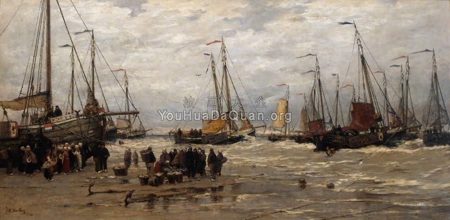 Pinks in the Breakers - 亨德里克·威廉·梅斯达赫